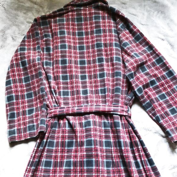 Robe fleece mens new one size fits most polyester pockets Fruit of the Loom - Picture 4 of 5